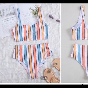 Shein high waisted bathing suit